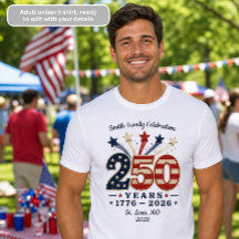 250周年記念 アメリカ建国記念Tシャツ 1776-2026