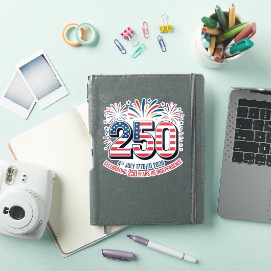 250周年記念 アメリカ独立記念日 シール (iPadカバー)