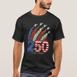 250周年記念 フラワー戦闘機 愛国デザイン Tシャツ