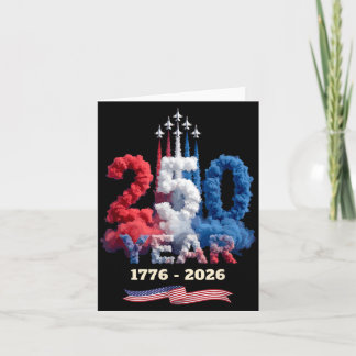 250周年記念 1776 2026 アメリカの誇り 7月4日 カード