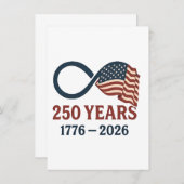 250周年記念 1776-2026 アメリカ独立記念日  招待状 (正面/裏面)
