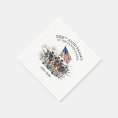 250周年革命兵 1776-2026 スタンダードカクテルナプキン (角)