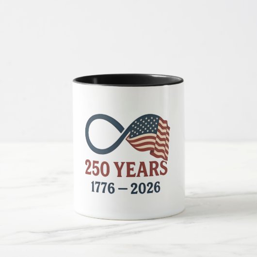 250周年1776-2026アメリカ愛国的 マグカップ (中央)