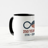 250周年1776-2026アメリカ愛国的 マグカップ (正面左)