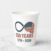 250周年1776-2026アメリカ愛国的 紙コップ (正面)