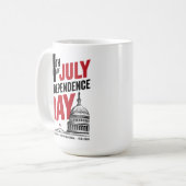 250周年 アメリカ独立記念日 コーヒーマグカップ (正面左)