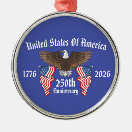 250周年 アメリカ独立記念日 メタルオーナメント