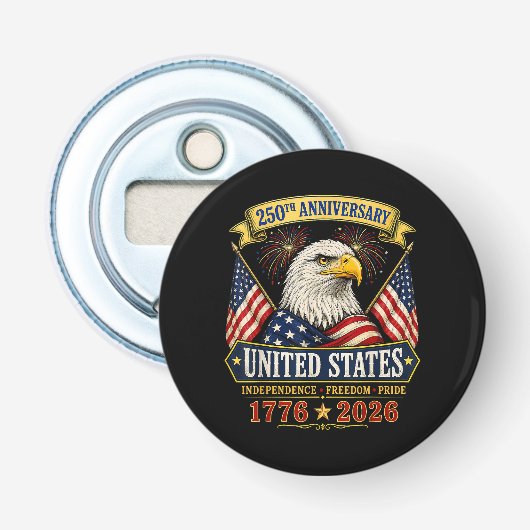 250周年 アメリカ独立記念日 愛国 栓抜き (正面)