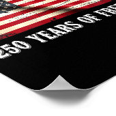 250周年 アメリカ独立記念日 250歳の誕生日 ポスター (角)