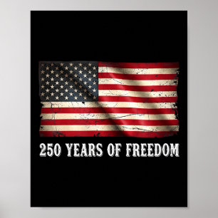 250周年 アメリカ独立記念日 250歳の誕生日 ポスター