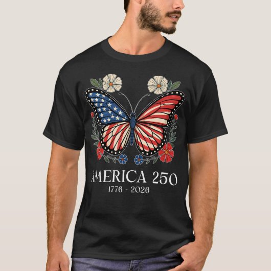 250周年 アメリカ 愛国 フリーダム 7月4日 Tシャツ (正面)