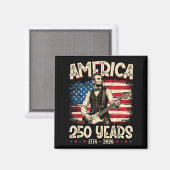 250周年 アメリカ 第16代大統領 250年 7月4日 マグネット (正面/裏面)