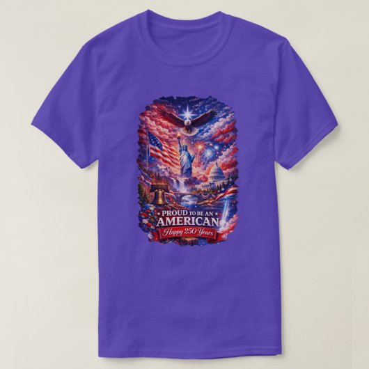 250周年 アメリカ -6 Tシャツ (デザイン正面)