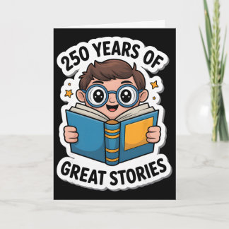 250周年 1776-2026 250歳の誕生日 読書 _3 カード