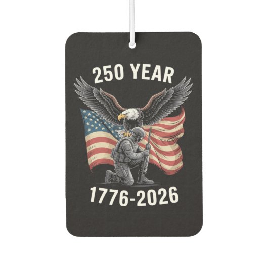 250周年 250周年記念 アメリカ独立記念日 カーエアーフレッシュナー (正面)