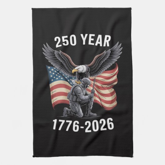 250周年 250周年記念 アメリカ独立記念日 キッチンタオル (縦)