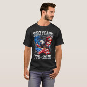 250周年 7月4日 アメリカ独立記念日250年 Tシャツ (正面フル)