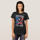 250周年 7月4日 アメリカ独立記念日 Tシャツ (正面フル)