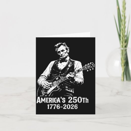 250周年USAアベ16th大統領ギター250 カード (正面)