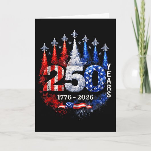 250周年USA記念Tシャツ 愛国 七月四日 アメリカン カード (正面)
