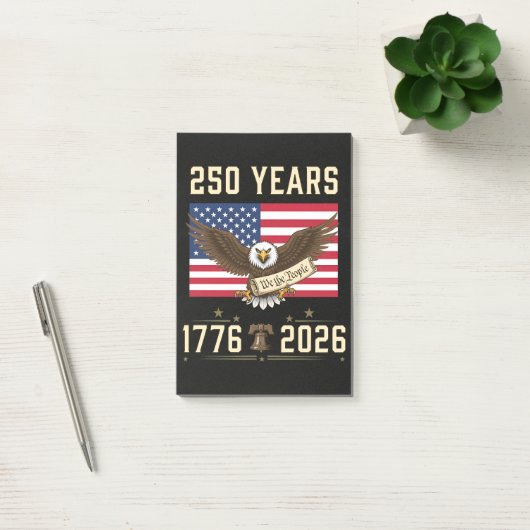 250年のアメリカの伝統 1776-2026 ポストイット (オフィス)
