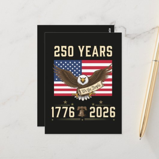 250年のアメリカの伝統 1776-2026 ポストカード (正面/裏面インサイチュ)