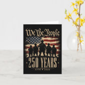 250年のアメリカ愛国的な7月4日 250 カード (黄色い花)