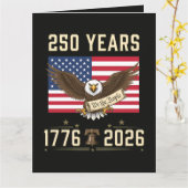 250年のアメリカ遺産 1776-2026 カード (黄色い花)