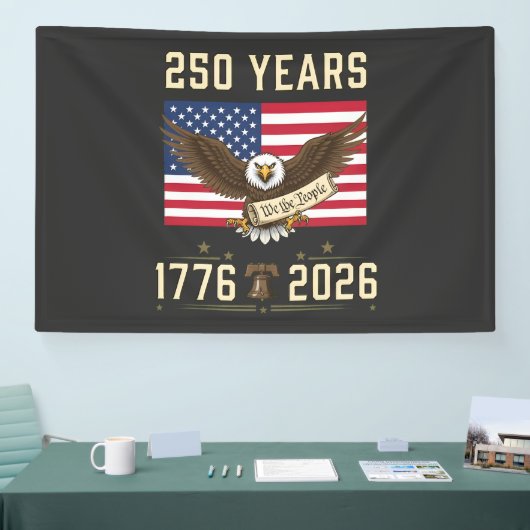 250年のアメリカ遺産 1776-2026 横断幕 (トレードショー)