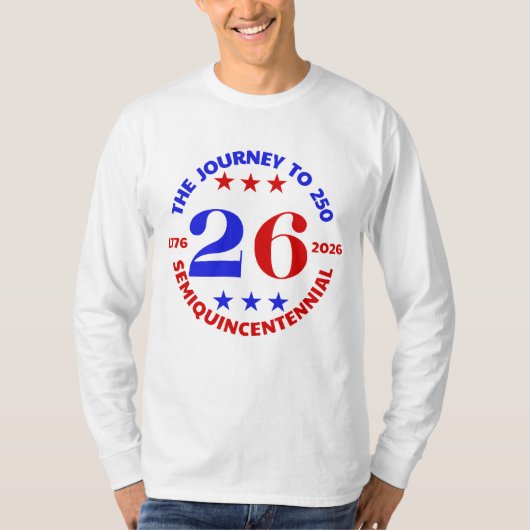250年までの道のり Tシャツ (正面)