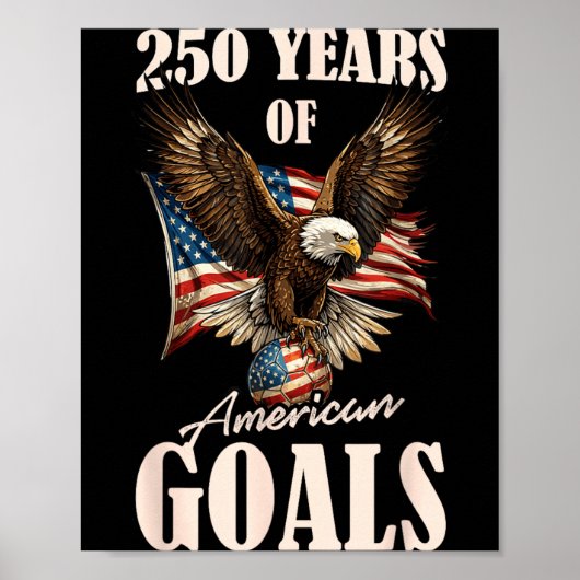 250年アメリカサッカーワシントン鷲250周年記念4番 ポスター (正面)