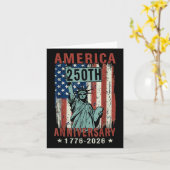250年アメリカ創立7月4日Independ カード (黄色い花)
