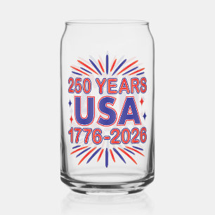 250年アメリカ合衆国   1776–2026 アメリカ独立250周年記念 ガラス缶