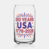250年アメリカ合衆国 | 1776–2026 アメリカ独立250周年記念 ガラス缶 (裏面)
