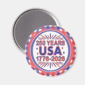 250年アメリカ合衆国 | 1776–2026 アメリカ独立250周年記念 マグネット (正面/裏面)