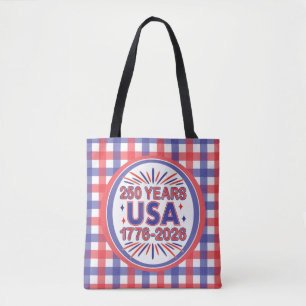 250年アメリカ合衆国 1776–2026 アメリカ独立250周年 トートバッグ