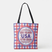 250年アメリカ合衆国 | 1776–2026 アメリカ独立250周年 トートバッグ (裏面)