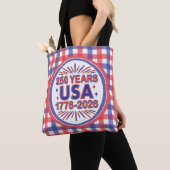 250年アメリカ合衆国 | 1776–2026 アメリカ独立250周年 トートバッグ (クローズアップ)