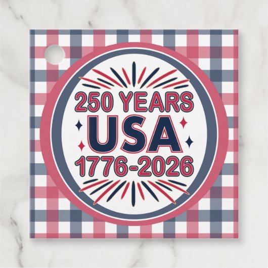 250年アメリカ合衆国 | 1776–2026 アメリカ独立250周年 フェイバータグ (正面)