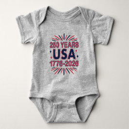 250年アメリカ合衆国 | 1776–2026 セミクワイセンテニアル ベビーボディスーツ