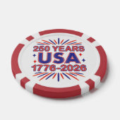 250年アメリカ合衆国 | 1776–2026 セミクワインセンテニアル ポーカーチップ (シングル)