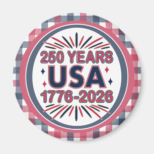 250年アメリカ合衆国   1776–2026 セミクワインセンテニアル マグネット