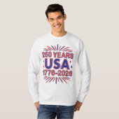 250年アメリカ合衆国 | 1776–2026 セミクワインセンテニアル Tシャツ (正面フル)