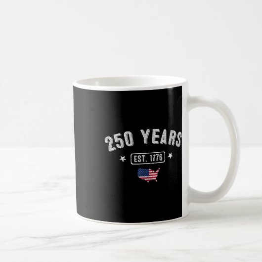 250年アメリカ記念日1776 250誕生日U コーヒーマグカップ (右)