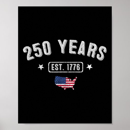 250年アメリカ記念日1776 250誕生日U ポスター (正面)