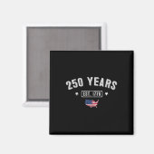 250年アメリカ記念日1776 250誕生日U マグネット (正面/裏面)