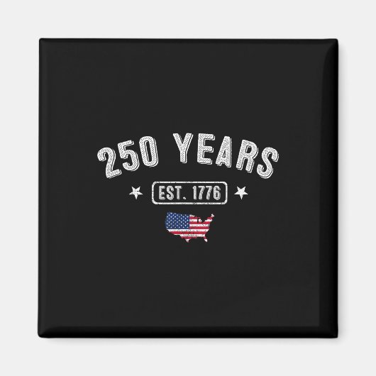 250年アメリカ記念日1776 250誕生日U マグネット (正面)