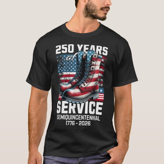 250年アメリカ記念日250th独立D Tシャツ (正面)