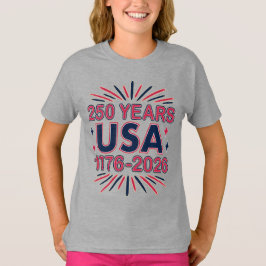 250年アメリカ | 1776–2026 アメリカ独立250周年 Tシャツ