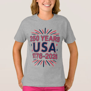 250年アメリカ 1776–2026 アメリカ独立250周年 Tシャツ